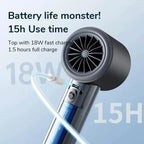 Rechargeable Cordless Hair Dryer Portable Handheld Digital Display Multi-Speed