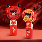 Portable Ladies Hand Fan with Cute Character Design Compact Eco-Friendly