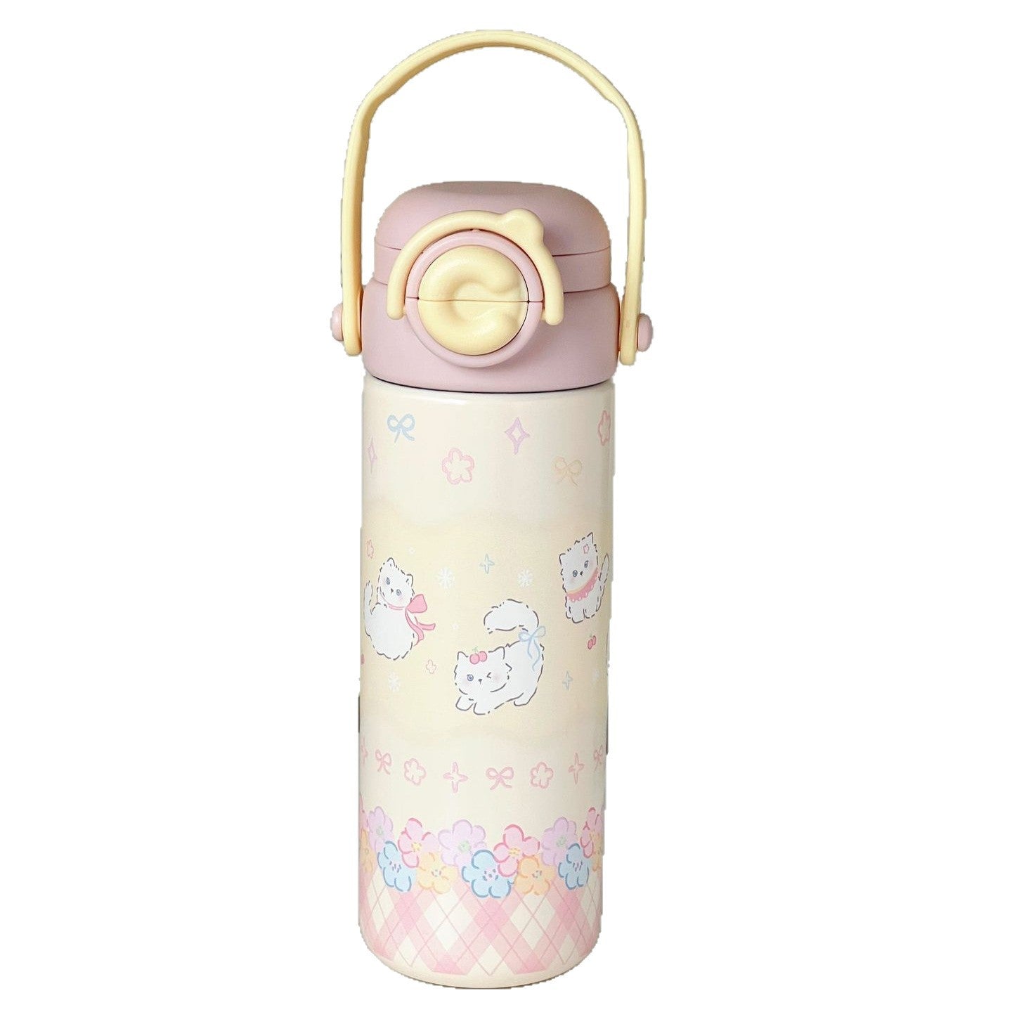 Women's Insulated Coffee Mug with Leak-Proof Lid and Unique Animal Design Portable Handle