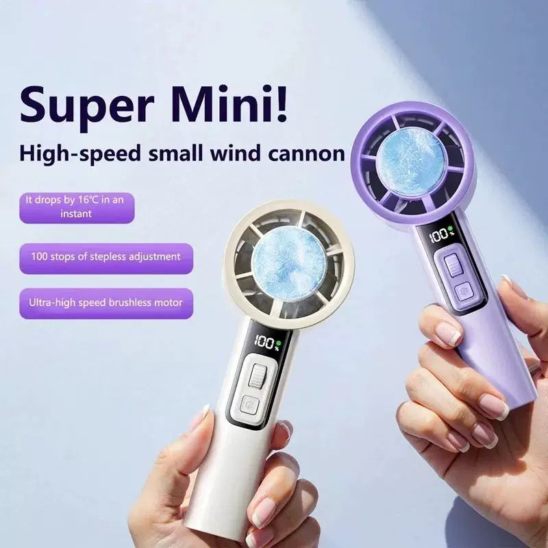 Portable Thermoelectric Mini Air Cooler Fan USB Rechargeable Handheld Desktop