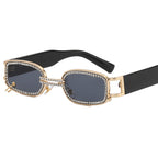 Women's Sunglasses Crystal Frame Sparkling Metallic UV Protection Stylish Fashion Eyewear