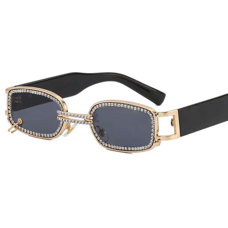 Women's Sunglasses Crystal Frame Sparkling Metallic UV Protection Stylish Fashion Eyewear