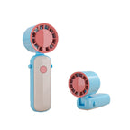 Portable Mini Handheld Fan Rechargeable Battery Compact Travel Cooling Device