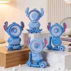 Ladies Table Fan USB-Powered Compact Animal Design Adjustable Airflow Desk Fan
