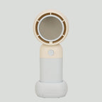 Portable Handheld Fan with Built-in Mirror Lightweight Rechargeable Personal Cooling Fan