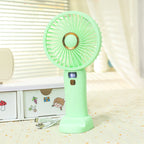 Portable Battery Fan with Digital Speed Display USB Rechargeable Lightweight Personal Cooling Fan
