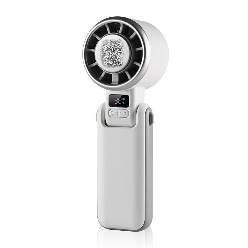 Portable Handheld Fan with LCD Display USB Rechargeable Variable Speed Control
