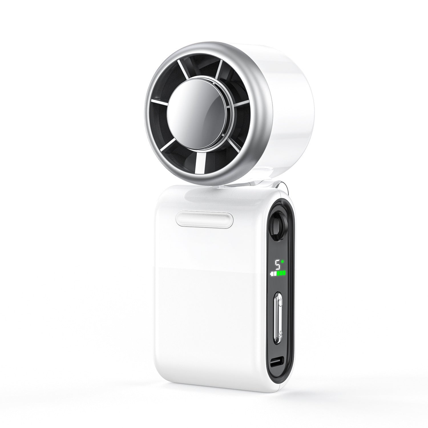 Compact Mini Air Circulator Portable Fan with LED Display and Adjustable Speed