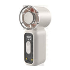 Smart Handheld Cooling Fan Rechargeable Portable with LED Display and Variable Speeds