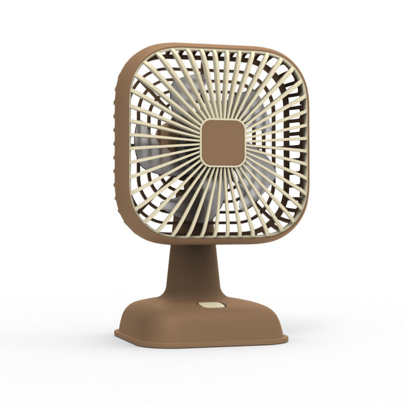 Portable Mini Table Fan USB Rechargeable Flexible Tilt Angle Compact Quiet
