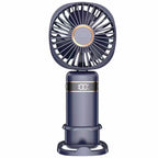 Portable High-Performance Personal Fan with Digital Display Multiple Speeds Long Battery Life