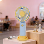 Portable Battery-Powered Hand Fan for Women Lightweight Quiet Operation Ergonomic Grip