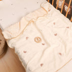 Bowlift Baby Plush Blanket 100% Cotton Soft Star Moon Design Toddler Cuddle Blanket