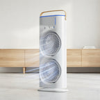 Air Purifying Fan with HEPA Filter and Dual Ventilation Portable Cooling Fan