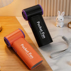 Portable Mini Fan with LED Display USB Rechargeable Compact Lightweight Unisex