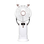 Portable Mini Fan USB Rechargeable Lightweight Personal Cooling Fan with Digital Display