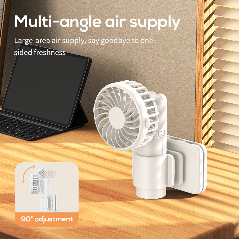 Portable Clip-On Fan Compact Lightweight Adjustable Angle Cooling Breeze