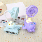 Creative Mini Fan Cute Tank Design Portable Adjustable Tilt Small Desk Fan