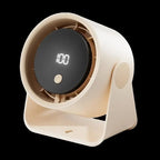 Portable Desktop Fan with 3 Speeds Quiet Operation LED Display Compact and Energy Efficient