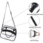Ladies Transparent Cooler Bag PVC Material Spacious Clear Insulated Tote with Adjustable Strap