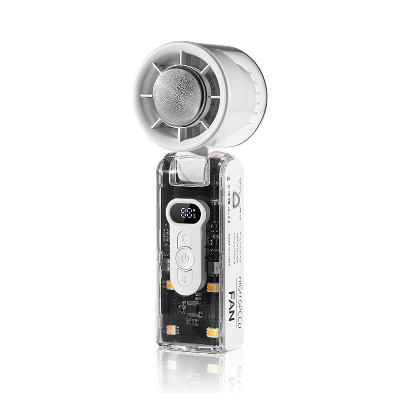 Portable Mini Fan Battery Operated Compact Lightweight with LED Display