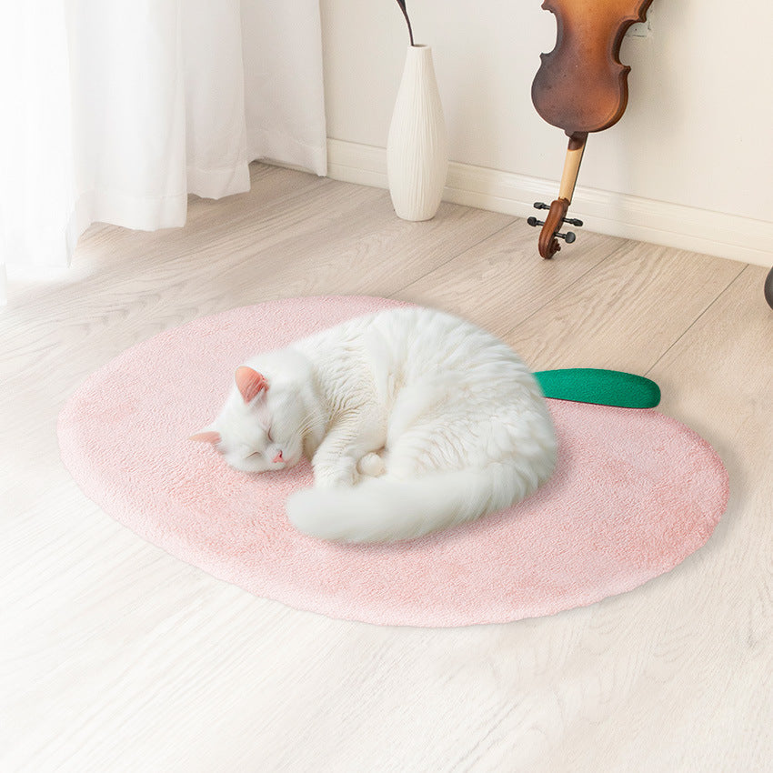 Funny Lemon Shaped Non-Slip Floor Mat Soft Washable Decorative Home Rug for Bathroom Kitchen