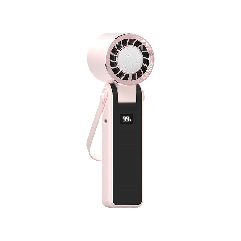 Harrow Portable Rechargeable Handheld Cooling Fan Lightweight Compact with LED Display