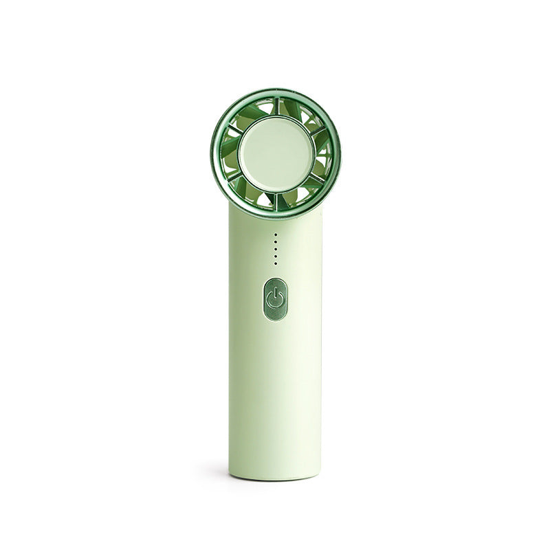 Portable Mini Fan with LED Light Rechargeable Battery Adjustable Speed for Women