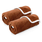 Harrow Women's Soft Elegant Throw Blanket Cozy Snuggle Blanket Machine Washable