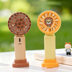 Portable Mini Hand Fan USB Rechargeable Cute Bunny Design Compact Lightweight