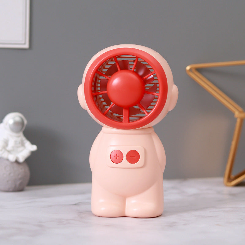 Portable Mini Fan Astronaut Design Rechargeable Compact Handheld Fan