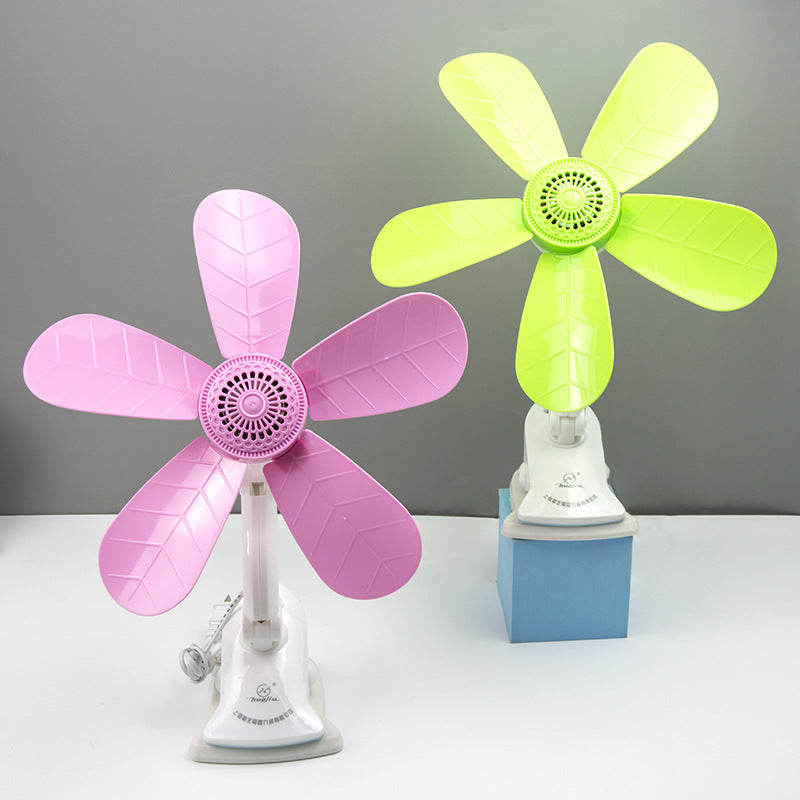 Leaf-Shaped Desk Fan Adjustable Speed Compact Portable Cooling Fan