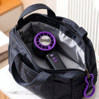 USB Portable Handheld Fan with Digital Display Adjustable Neck Strap Rechargeable