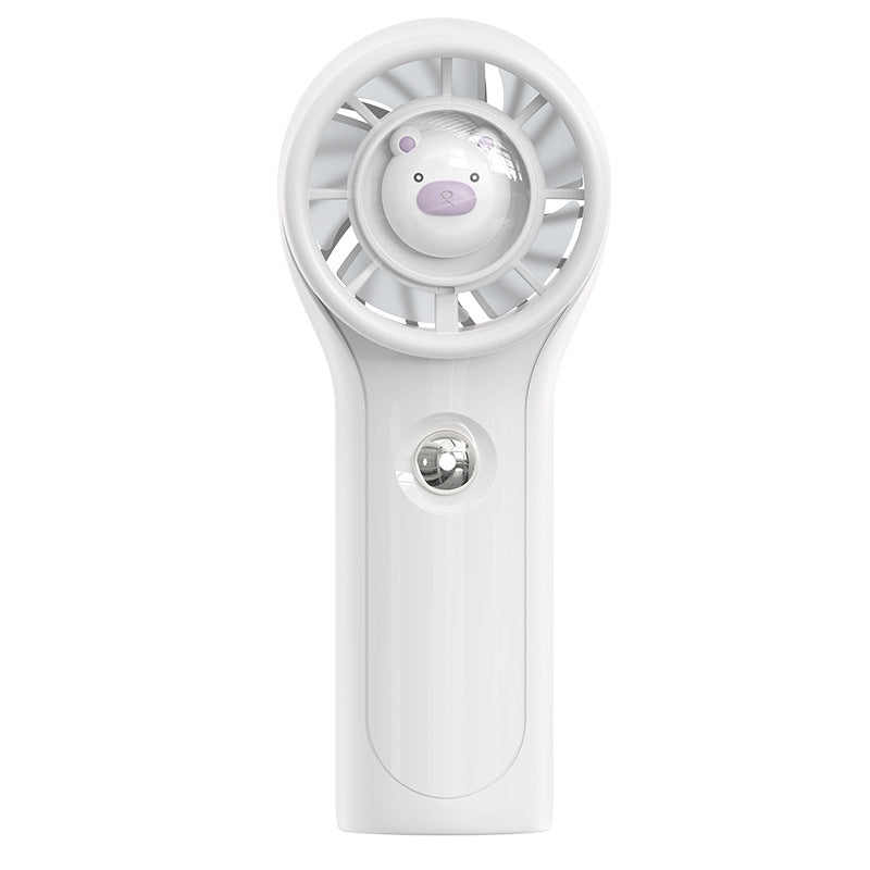 Cute Character Mini Handheld Fan Portable Rechargeable Personal Cooling Fan with Adjustable Speed