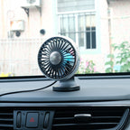 Portable Dashboard Air Circulation Fan 360-Degree Rotation Compact Car Cooling Fan