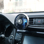 Portable Dashboard Air Circulation Fan 360-Degree Rotation Compact Car Cooling Fan