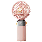 Portable Mini Fan Battery Operated Quiet Cordless Handheld with LED Display Multiple Speeds