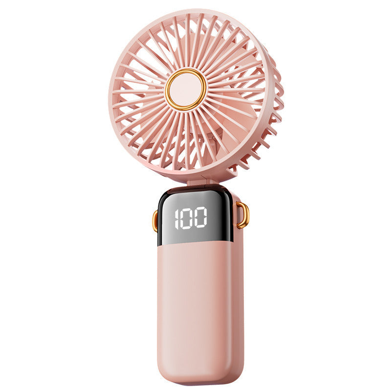 Portable Mini Fan Battery Operated Quiet Cordless Handheld with LED Display Multiple Speeds