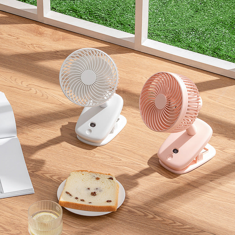 Adjustable Mini Clip-On Fan Portable Personal Desk Fan with Multiple Speeds and Adjustable Head