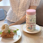 Insulated BPA-Free Plastic Water Bottle for Women with Animal Design Leak-Proof Cap