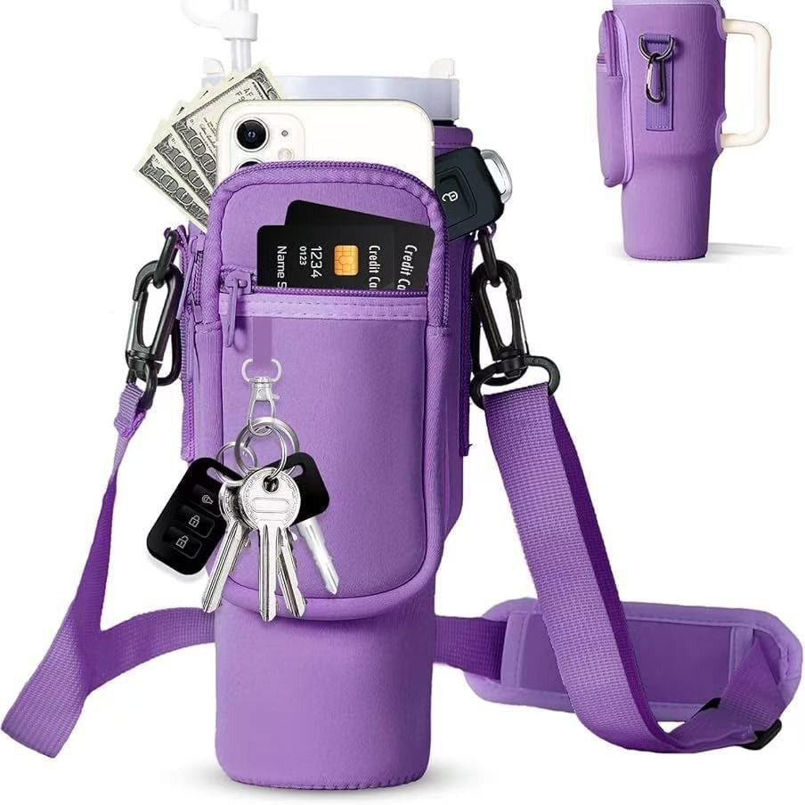 Women's Insulated Water Bottle with Versatile Carrying Bag Durable and Stylish Design