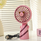 Women Portable USB Hand Fan Lightweight Compact Cute Design Quiet Operation