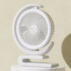 Ladies Table Fan Compact Quiet Adjustable Speed Portable Design