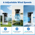 Personal Evaporative Tower Cooler USB Powered Compact Quiet Desk Fan with Refillable Cooling Packs
