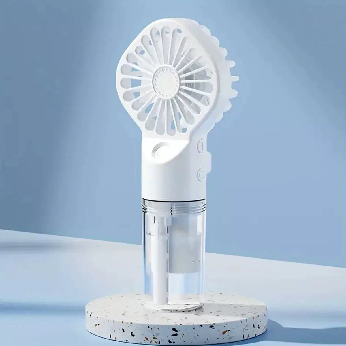Rechargeable Handheld Mist Fan with Removable Water Tank and Adjustable Airflow Unisex One Size