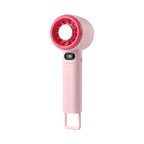 Portable Mini Cooling Fan with LED Display Rechargeable Handheld Fan