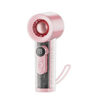Harrow Portable Digital Mini Handheld Fan Rechargeable Lightweight Compact
