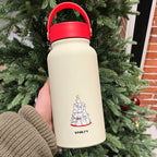 Ladies Insulated Water Bottle BPA-Free Plastic Cute Animal Design with Handle Keeps Drinks Hot or Cold