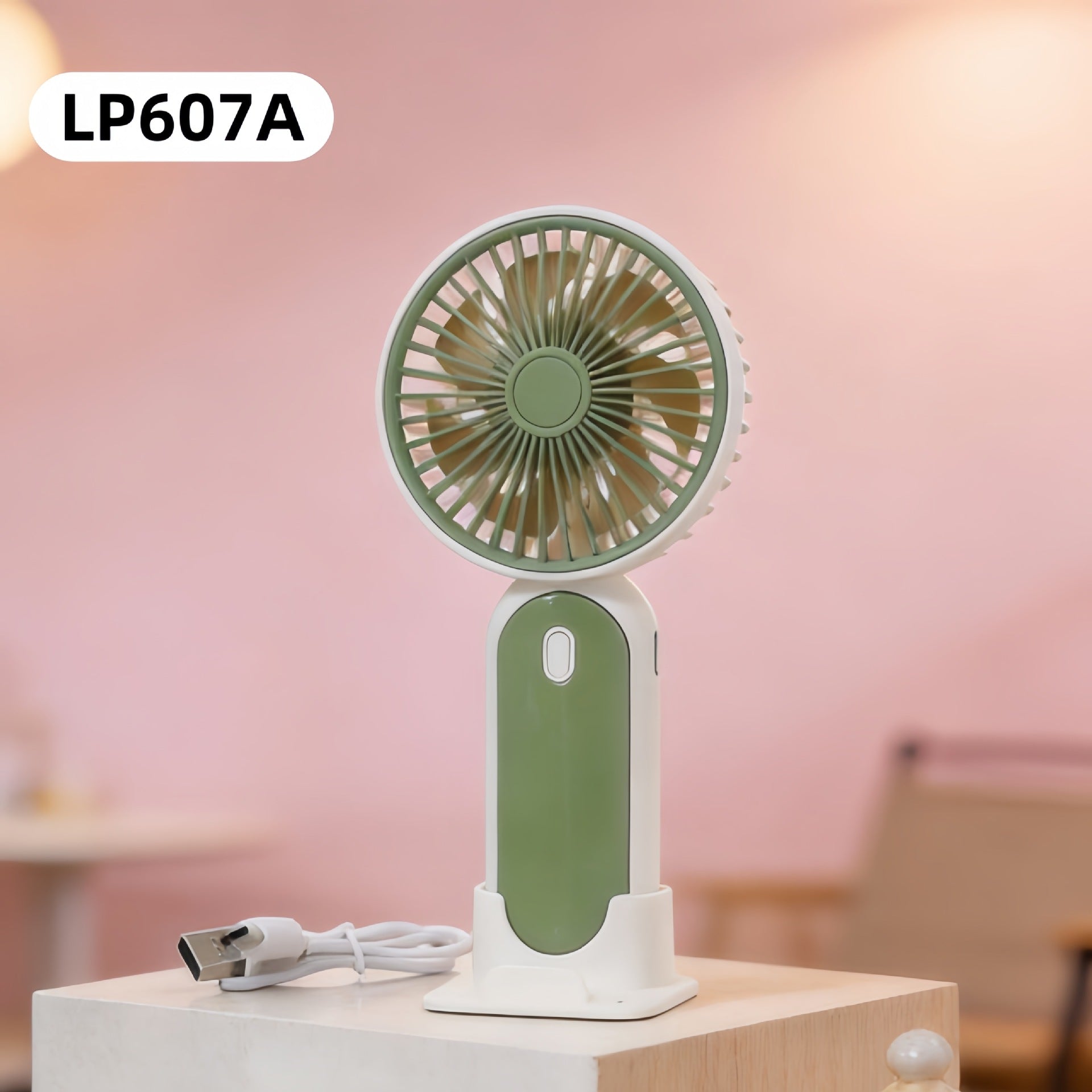 Portable Mini Fan USB Rechargeable Ergonomic Design Compact Quiet Operation for Women