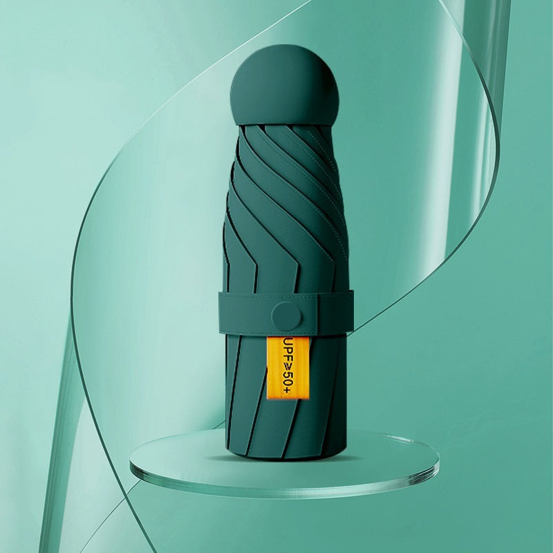 Women’s UV Protection Folding Umbrella with Wind-Resistant Frame and One-Touch Open Close Mechanism